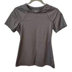 Tommie Copper Women's Compression Shirt Large Grey‎ Copper Znergy Gym Training